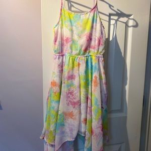 Girls tie dye summer dress